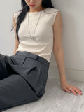 Log High Waist Wide Slacks