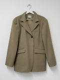 Timber Unbalanced Loose Fit Single Jacket