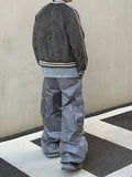 Suede Piping Line Varsity Padding