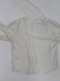 Unbalanced One-Tie Puff Blouse