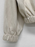 Raglan suede short blouson