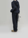 Uni Ribbed Knit Setup Pants