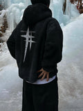Domble star semi crop fleece
