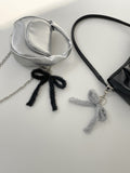 Pearl Ribbon Keyring