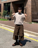 Roach cut cargo bermuda pants