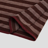 Diagonal button knit hoodie
