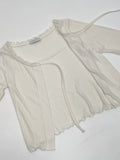 [Sleeveless SET] Sweetie Ribbon Lace Cardigan