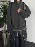 Pigment Washing Boxy Hoodie
