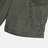Washed Cargo Bermuda Pants