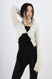 Wavy foam cardigan