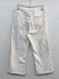 202 Slit Cotton Capri Pants