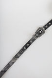 Washing Denim Eyelet Belt