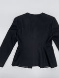 Twill Glass V-Neck Jacket