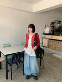 [unisex] Tihuti Banding Washing Balloon Wide Denim Pants