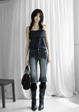 Crush Line Denim Pants