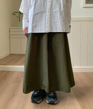 Loile Nylon String Banding Balloon Long Skirt