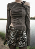 Stiff Leopard Skirt