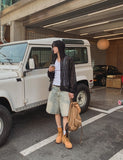 Pier Adjust Bermuda Denim Pants