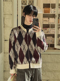 Cood Argyle Mohair Cardigan