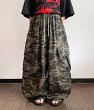[unisex] Humeco Banding Camo Cargo Wide Pants