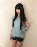 Dekil Off-Shoulder Short Sleeve T-Shirt