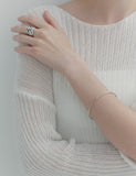 [Premium Plating] H Edition AB(W) Single Slip Bangle