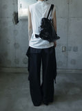 Lesia Cutout Cowl Neck Blouse