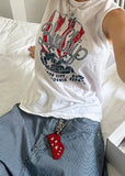 U.S.A CRINKLE SLEEVELESS