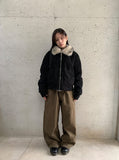 Hugin Cut Cotton Balloon Wide Pants