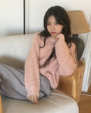 Ramit Snow Flower Pine Needle Soft Angora Round Knit