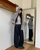 Ju-ring Frill Check Hooded Long Sleeve SH