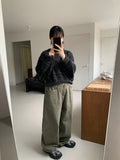 [unisex] Btem cotton wide pants