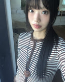 Carven Leather Heart Long Necklace