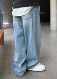 Comet Milk Wide Denim Jeans