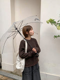 [Unisex] Furund Cashmere Warmer Round Long Sleeve Knit