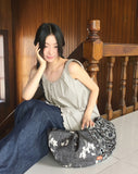 Eve Flower Fresley Shirring Shoulder Bag