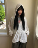 Okyu See-Through Hood Zip-Up