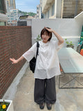 [unisex] Melter Summer Nylon Hood Short Sleeve Shirt