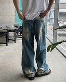 Real point brush denim