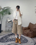 Coel Zip Cargo Bermuda Pants