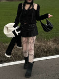 Corset Ribbon Mini Skirt