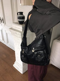 Leather Pocket TwoWay Backpack Shoulder Bag