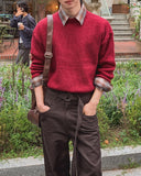 Moden Wool Hacci Round Knit