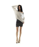 One-Shoulder Oversized Sweatshirt