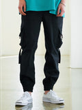 Double D-ring cargo jogger pants