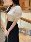Ruben Puff Pleated T-Blouse