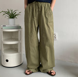 [unisex] Laran Linen Banding Wide Pants