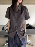 [UNISEX] Fast Summer Nylon String Overfit Short Sleeve Shirt