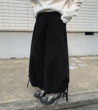 [BAONHAUS] Richenko ribbon banding long skirt