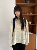 Phem Flower Over Round Long Sleeve Tee